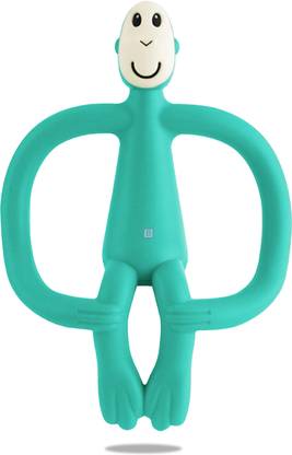Bembika Baby Teether Toys Monkey Shape, Baby Teether Silicone For Teething -(Teal). Teether