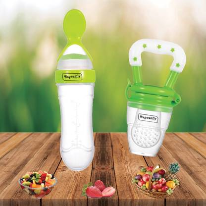 Wagwanfly Soft Silicone Teether for 6 to 12 months, BPA Free Teething Toy for Babies Teether and Feeder