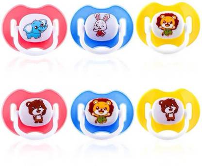 KIDS MY LITTLE NewBorn Baby Nipple, Soother, Teether, Pacifier. Silicon BPA Free. Pack Of 6 Soother