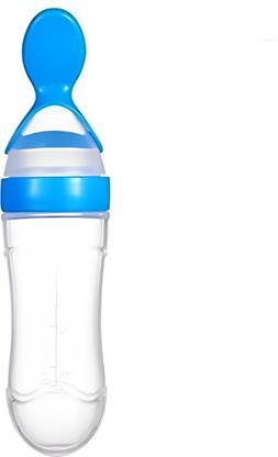 Littlewonders Baby Silicone Squeeze Feeder Bottle with Spoon Feeder