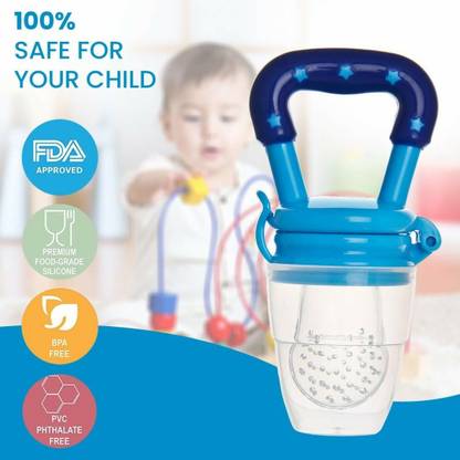 NEELSHAM Cute Baby Silicone Fruit and Juice Feeder Feeder