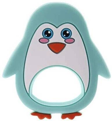 Wkidswear Baby Penguin Shape Teether Soother | Baby Silcone Teether Teether