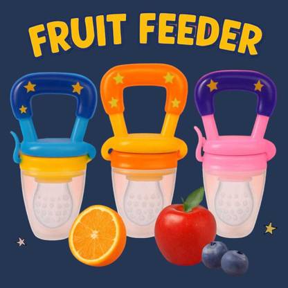 AirSoft Silicone Baby Fruit Feeder Pack – 3Pcs BPA-Free Infant Feeding Pacifiers Feeder