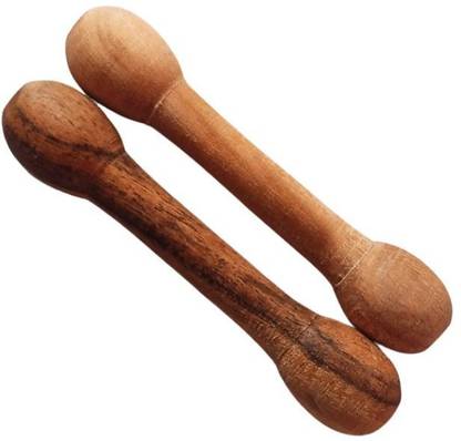 littleok Classic Dumbbell Shape Wooden Teethers Stick (2 pcs/set) Teether