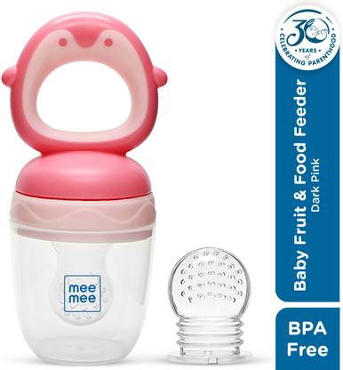 MeeMee Baby Pacifier Fruit & Food Nibbler With Extra Mesh, BPA Free Pacifier Soother, Feeder