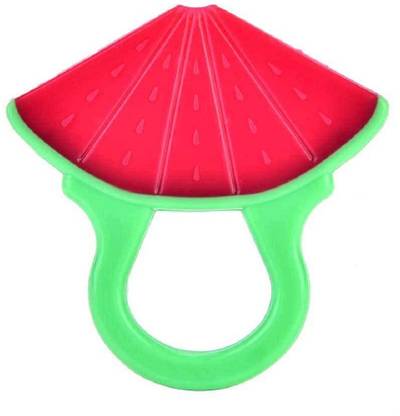 GREST Silicone Watermelon Shape Teething Soft Sensory Teether For Baby - Red Teether