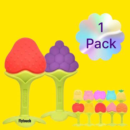 FlyTouch 1 Bpa Free Silicone Baby Teethers Food Grade Silicone Baby Teether For Chewing Teether