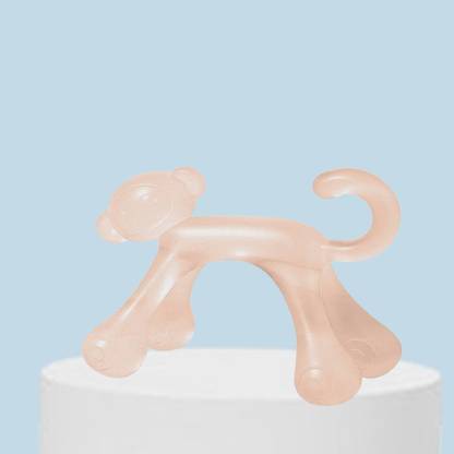 The Cheeky Kidzz Baby Soft Silicone Monkey Shape Teething Toys Molar Teeth Dental Care BPA Free Teether and Feeder