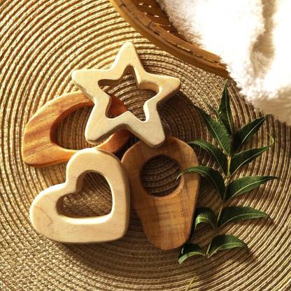 Jim N Jam Neem Wood Teether | Soothens Babies Aching Gums | 3+ Months Teether
