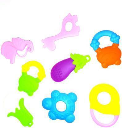 B2K BABY MULTI DESIGN TEETHER FOR NEW BORN BABIES & INFANTS Teether