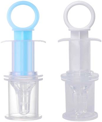 TINNY TOTS 2 Baby Smart Medicine Dropper Multi-Functional Teether with Protective Case Teether and Feeder