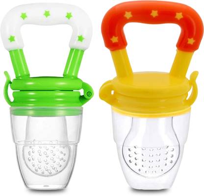 KIdbea Silicone Food/Fruit Nibbler with Extra Mesh, Soft Pacifier Feeder