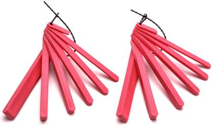 MJ TalkTools Jaw Grading Bite Blocks Reusable and Durable Speech Therapy Tool (Red) -2 Pack Teether