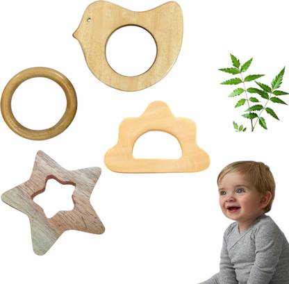Shreeja Shilpcraft For baby gum's relief pack of 4 Teether and Feeder