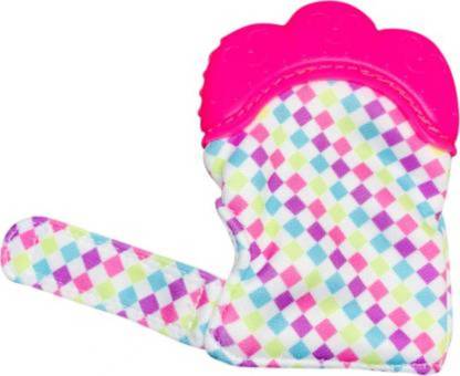 little monkeys Baby BPA-Free Silicone Food-Grade Soft Teether Glove and Handy Teething Toy Teether