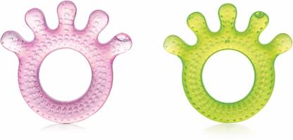 Beebaby Finger Water Filled Teether with Carry Case, Soothes Gums 3M+, Pack of 2 Teether