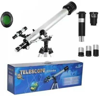 Bibox Astronomical Telescope Caliber : 60 mm, Focal Length : 700 mm |Objective Lens| Refracting Telescope