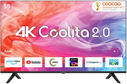 Coocaa Frameless 138 cm (55 inch) Ultra HD (4K) LED Smart Coolita TV 2023 Edition  (55S3U-Pro)
