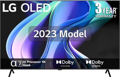 [For Citi Bank CC NO COST EMI] LG OLED A3 121 cm (48 inch) OLED Ultra HD (4K) Smart WebOS TV a7 AI Processor Gen6, Magic Remote Control|  (OLED48A3PSA)