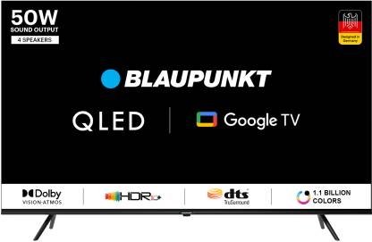 [For ICICI Credit Card] Blaupunkt Quantum Dot 108 cm (43 inch) QLED Ultra HD (4K) Smart Google TV Dolby Vision & 50W Sound Output  (43QD7050)