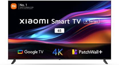 Mi X Series 163.9 cm (65 inch) Ultra HD (4K) LED Smart Google TV 2023 Edition with 4K Dolby Vision | HDR 10 | Dolby Audio |,DTS X | DTS Virtual: X | Vivid Picture Engine at Rs. 61999