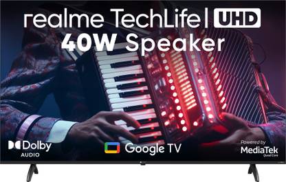 realme TechLife CineSonic 140 cm (55 inch) Ultra HD (4K) LED Smart Google TV