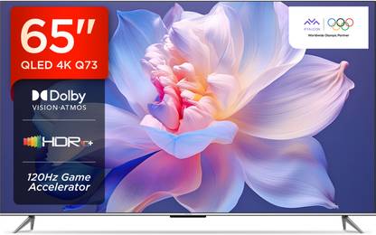 iFFALCON by TCL 164 cm (65 inch) QLED Ultra HD (4K) Smart Google TV Doby and 120 Hz Game Accelerator with Hands-Free Voice Control�