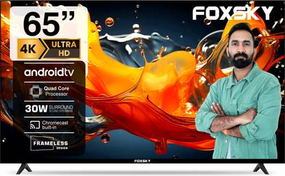 Foxsky 165 cm (65 inch) Ultra HD (4K) LED Smart Android TV