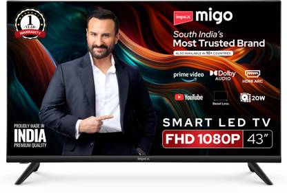 IMPEX 109 cm (43 inch) Full HD LED Smart Linux TV with Dolby Audio