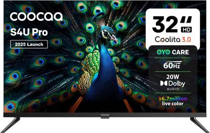 Coocaa S4U Pro 80 cm (32 inch) HD Ready LED Smart Coolita TV 2025 Edition