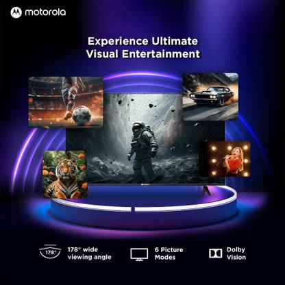 MOTOROLA EnvisionX 165 cm (65 inch) QLED Ultra HD (4K) Smart Google TV with Dolby Vision and Dolby Atmos