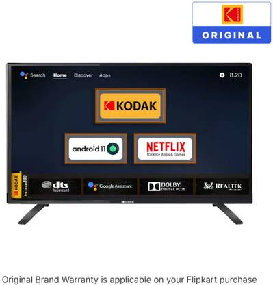 KODAK 106 cm (42 inch) Full HD LED Smart Android TV with Android 11 and Dolby Digital Plus