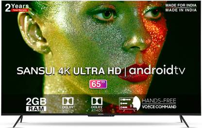 Sansui 165 cm (65 inch) Ultra HD (4K) LED Smart Android TV