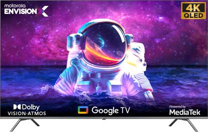 MOTOROLA EnvisionX 140 cm (55 inch) QLED Ultra HD (4K) Smart Google TV QuantumGlow Technology, Dolby Vision & Dolby Atmos (2023 Range)