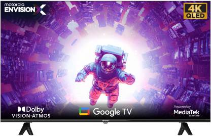 [For  Flipkart Axis Bank Card] MOTOROLA EnvisionX 165 cm (65 inch) QLED Ultra HD (4K) Smart Google TV with Dolby Vision and Dolby Atmos  (65UHDGQMBSGQ)