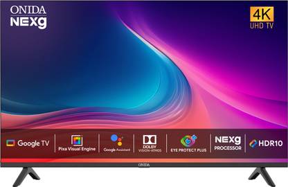 [For Flipkart Axis Bank Credit Card EMI] ONIDA 108 cm (43 inch) Ultra HD (4K) LED Smart Google TV 2023 Edition with Dolby Atmos Vision & HDR10  (43UIG)