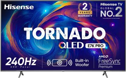 Hisense Tornado 139 cm (55 inch) QLED Ultra HD (4K) Smart VIDAA TV