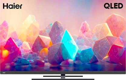 Haier 139 cm (55 inch) QLED Ultra HD (4K) Smart Google TV Dolby Vision-Atmos, Micro Dimming & Far-Field