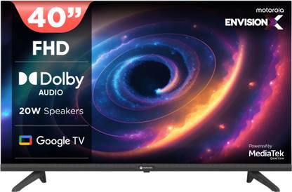 MOTOROLA EnvisionX 102 cm (40 inch) Full HD LED Smart Google TV with Inbuilt Box Speakers