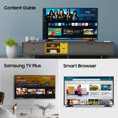 SAMSUNG 108 cm (43 inch) Full HD LED Smart Tizen TV with 300+ Free Channels | HDR | PurColor | Dolby Digital Plus | Hyper Real Picture Engine | Triple Protection | SmartThings App Support | TV Key | Connect Share (HDD) | ConnectShare (USB 2.0)