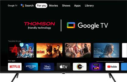 [For ICICI Credit Card] Thomson Phoenix 108 cm (43 inch) QLED Ultra HD (4K) Smart Google TV Dolby Vision & Atmos  (Q43H1110)