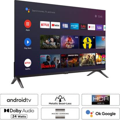 iFFALCON by TCL 79.97 cm (32 inch) HD Ready LED Smart Android TV with HDR 10, Bezel-Less design and 24W Dolby Audio with Google Assistant