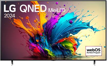 LG QNED 90 164 cm (65 inch) Ultra HD (4K) QNED Smart WebOS TV with Alpha 8 AI Processor 4K, AI Picture Pro, AI Sound Pro, AI Customization, ThinQ AI, 120 Hz Refresh Rate, QNED Color Pro, Dolby Vision, HDR10, HLG, AMD FreeSync, Game Optimizer, Magic Remote Control, 5 years OS Upgrade