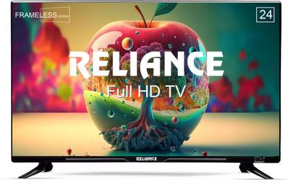 Reliance 60 cm (24 inch) Full HD LED TV with Frameless Design & VGA Input [Monitor] and 20 Watts Sound Output