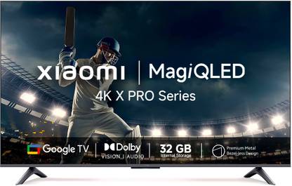 XIAOMI X Pro QLED 138 cm (55 inch) QLED Ultra HD (4K) Smart Google TV 4K Dolby Vision | Dolby Audio |DTS Virtual: X | Vivid Picture Engine 2 with Adaptive Brightness