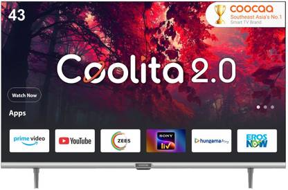 Coocaa 109 cm (43 inch) Full HD LED Smart Coolita TV with Dolby Audio and Eye Care Technology