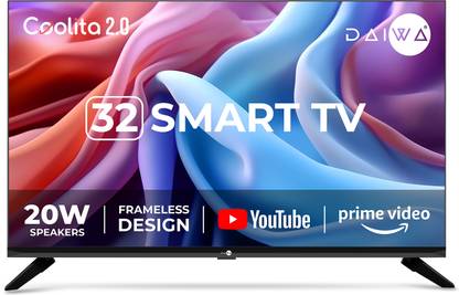 Daiwa 80 cm (32 inch) HD Ready LED Smart Linux TV with YouTube, Prime Video and Eyecare Mode