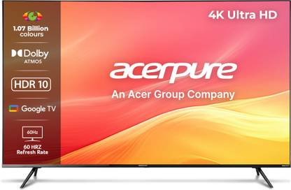 acerpure Swift TV by Acer (2024 Series) 164 cm (65 inch) Ultra HD (4K) LED Smart Google TV with Bezel-Less | Google OS | VRR | ALLM | Dolby ATMOS