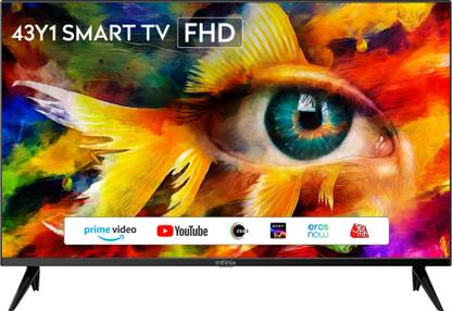 Infinix Y1 109 cm (43 inch) Full HD LED Smart Linux TV with YouTube & Pre-loaded Apps, Wifi Enabled, Miracast, Cinematic Sound