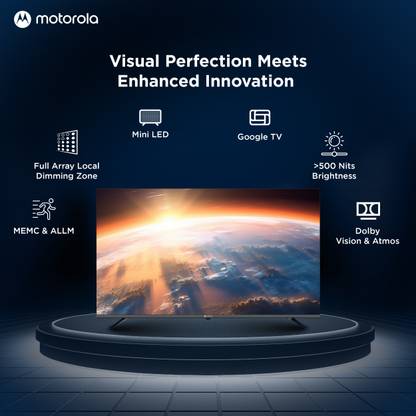 MOTOROLA EnvisionX Spectra Mini LED 165 cm (65 inch) Ultra HD (4K) Mini LED Smart Google TV 2024 Edition with Dolby Vision & Dolby Atmos